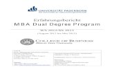 MBA Dual Degree Program - wiwi.uni- .Erfahrungsbericht MBA Dual Degree Program WS 2012/SS 2013 (August