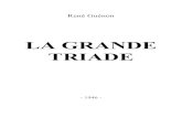 LA GRANDE TRIADE - rene- © Gu£©non - 1946 - La Grande  ¢  Ren£© Gu£©non LA GRANDE TRIADE