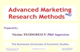 Advanced Marketing Research Methods - Marketing Research Methods¢â€‍¢¢© Nicolae Teodorescu PhD Marketing