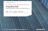 3. Internationale Konferenz Hybrid 1 Programm 3. Internationale Konferenz Hybrid Materials and Structures