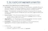 5. Ice crystal and aggregate properties 5. Ice crystal and aggregate properties (Pruppacher and Klett
