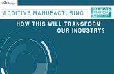 ADDITIVE MANUFACTURING HOW THIS WILL ... 2... Additive Manufacturing Definition Additive manufacturing