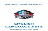 ENGLISH Language Arts - Pro Football Hall of Pro Football Hall of Fame 2013-2014 Educational Outreach