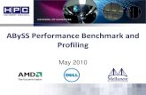 ABySS Performance Benchmark and ABySS Profiling Summary ¢â‚¬¢ ABySS was profiled to identify its communication