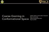 Coarse Graining in - 2017-09-18¢  Coarse Graining in Conformational Space Feliks N£¼ske and ... coarse-graining
