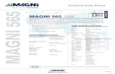 Product Data Sheet MAGNI 565 FASTENER COATING MAGNI 565 MAGNI 565 MAGNI 565 Magni 565 is a chrome-free