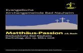 Evangelische Kirchengemeinde Bad Nauheim Continuo-Orgel: Propsteikantorin Marina Sagorski, Gie£en Leitung: