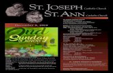 ST. JOSEPH ST. ANN ... 2 ST. JOSEPH CATHOLIC CHURCH ¢â‚¬¢ ST. ANN CATHOLIC CHURCH Masses for the Week