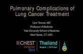 Pulmonary Complications of Lung Cancer Treatment 2019-10-11¢  Pulmonary Toxicities related to Cancer