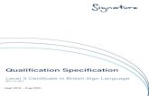 Qualification Specification - Signature Qualification Specification Qualification structure The qualification
