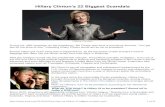 Hillary Clinton's 22 Biggest Clinton  ¢  Hillary Clinton's 22 Biggest Scandals Hillary Clinton