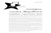 music dals trumpet, cornet, flugelhorn from 2012 trumpet, cornet, flugelhorn syllabus repertoire lists
