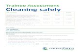 Trainee Assessment Cleaning safely - Careerforce near stairwells, bathrooms and corridors. Before you