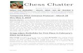 Chess Chatter Chatter Vo¢  1 Chess Chatter March 2019 Chess Chatter Newsletter of the Port Huron Chess