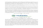 VEDANTA RESOURCES PLC VOLCAN ... Vedanta GDRs, so you should contact your broker or other securities