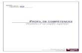 PROFIL DE COMPÉTENCES Titulaires d’un emploi ... 6 Profil de compétences des titulaires d’un emploi supérieur en plus scolarisés revendiquent des biens et services de qualité