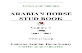 ARABIAN HORSE STUD Arabian Horse Stud Book Vol V.pdf ARABIAN HORSE STUD BOOK Volume V 1603â€“ 2062 TABLE