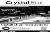 Installation Instructions - Regal Ideas Inc ... FRAMELESS GLASS RAILING SYSTEM ¢® Installation Instructions