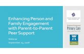 Enhancing Person and Family Engagement with Parent-to ... PCPCC SAN Message Person and family engagement