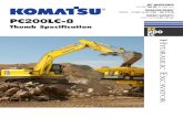 YDRAULIC E - Kom ... HYDRAULIC EXCAVATOR PC200LC-8 Thumb Specification Rear-view Camera Display On the