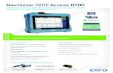 MaxTester 720C Access OTDR - The iOLM is an OTDR-based application designed to simplify OTDR testing