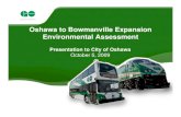 Oshawa to Bowmanville Expansion Environmental Oshawa to Bowmanville Expansion Environmental Assessment