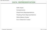 Data Representation DATA REPRESENTATION Data Representation 4 Computer Organization Prof. H. Yoon WHY