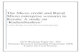 The Micro credit and Rural Micro enterprise micro... The Micro credit and Rural Micro enterprise scenario
