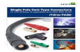 Single Pole Cam-Type Connectors The 15 Series Taper Nose mini-cam plugs, receptacles and connectors
