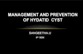 MANAGEMENT AND PREVENTION OF HYDATID CYST Disseminated hydatid cyst Cyst inaccessible for surgery For