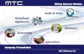 Audio & Video Household Appliances Electronic Automotive ... · PDF file Company Presentation . MTC Multiconn Srl . Electronic . Automotive Household . Appliances . Audio & Video .