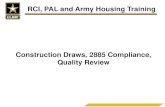 Construction Draws, 2885 Compliance, Quality Review Compliance...¢  ¢â‚¬¢2885(a)(1) ¢â‚¬â€œ¢â‚¬“The installation