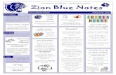 Zion Blue Notes 2016-02-18آ  Zion Blue Notes Zion Lutheran School February 18, 2016 Everyone at Zion
