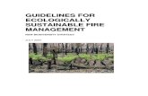 GUIDELINES FOR ECOLOGICALLY SUSTAINABLE FIRE MANAGEMENT support ecologically sustainable fire management