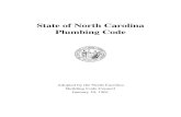 State of North Carolina Plumbing Code - NC DOI Plumbing Code, for the installation of plumbing in all