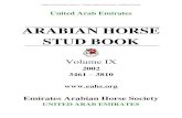 ARABIAN HORSE STUD BOOK Arabian Horse Stud Book Vol IX.pdf¢  United Arab Emirates . ARABIAN HORSE