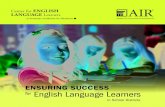 English language learners brochure - air.org Language Learners...¢  The Center for English Language