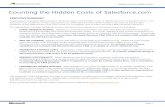 Counting the Hidden Costs of Salesforce 2015-09-29¢    Hidden Costs Page 4 For these reasons,