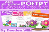 April Poetry - Mrs. Wills Kindergarten words that rhyme, initial or ending sounds, long/short vowel
