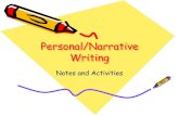 Personal/Narrative Writing - Mrs. Charlton's Online Classroom personal narrative writing: Personal narrative