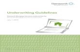 Underwriting Manual - Genworth Mortgage Insurance GENWORTH UNDERWRITING GUIDELINE CHANGES AND CLARIFICATIONS