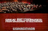 GREAT BIG CHORUSES - Conspirare GREAT BIG CHORUSES PROGRAM NOTES By default, everything the combined