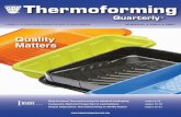 Thermoforming ... 4 Thermoforming QuarTerly Thermoforming Quarterly¢® Chairman¢â‚¬â„¢s Corner Mark Strachan