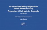 St. Paul Hamline-Midway Neighborhood Historic ... St. Paul Hamline-Midway Neighborhood Historic Resources