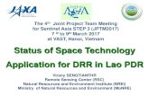 Status of Space Technology Application for DRR in Lao PDR Status of Space Technology Application for
