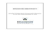 BRANDON UNIVERSITY Employee Compensation Disclosure . This report was prepared by Brandon University