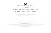 The Journal of the Order of Buddhist Contemplatives 2019-03-12¢  recommended reinstituting their traditional