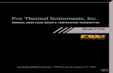 Fox Thermal Instruments, Inc. 2014-03-25¢  FOX IS ISO 9001 CERTIFIED Fox FT2A Manuals: ¢â‚¬¢ Fox FT2A