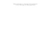 Macrophytes in Aquatic Ecosystems: From Biology Macrophytes in Aquatic Ecosystems: From Biology to Management