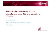 PACS photometry Data Analysis and Reprocessing PACS photometry Data Analysis and Reprocessing Tools
